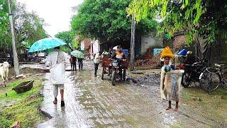 Life Of People Living In Rain In India  Uttar Pradesh Life  Natural Life Style In India