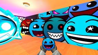 Saving Baby BlueFace From Geometry Dash Emoji  WATER IN THE HILL And Lobotomy Dash Nextbot Gmod