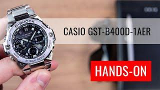 HANDS-ON Casio G-Shock G-Steel GST-B400D-1AER Carbon Core Guard