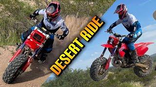 HONDA CR250 BIG WHEEL Build - Desert Ride -  Modern FAT CAT