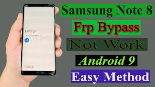 Samsung Galaxy Note 8 SM N950F Android 9 FRP Unlock Google Account Bypass