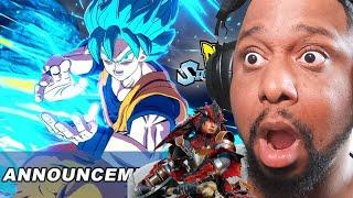 DRAGONBALL SPARKING AND MONSTER HUNTER WILDS GAMEPLAY TGA reactions