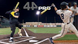 Hitting with the 44 PRO Project Power the Drew Burress mystery bat  BBCOR Baseball Bat Review