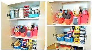 FREE-I-Y  Budget Friendly Ways To Organize LeftOver Paint & Supplies