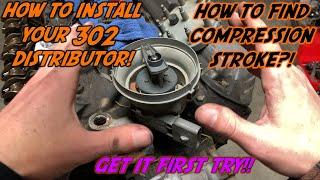 How to Install the Distributor and find the Compression stroke on a 5.0  Foxbody Mustang
