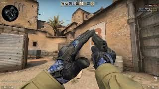 CSGO   Moto Gloves  Polygon battle scarred Gameplay FT. Delay sniper rifle un-scope after shot