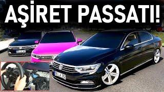 EFSANE AŞİRET PASSAT İLE PEMBE PASSATI ÇEVİRDİM - PASSAT İLE ADANA İSTANBUL - ETS 2 Mod T300RS GT