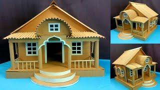 Amazing Cardboard House Crafts  Easy Hand Made Organizer House  Simple Cardboard House  Design