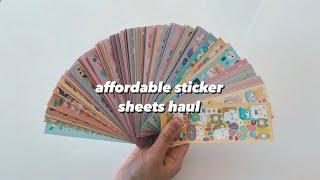 200 stickers for $37?  sticker peeling asmr  journal with me  daily spread