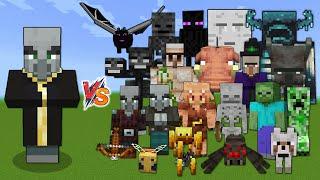 Evoker vs Every mob in Minecraft Java  Edition - Minecraft 1.19 Evoker vs All Mobs