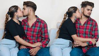 Love Bite Prank On My Boyfriend ️  Gone So Much Romantic  Real Kissing Prank  Nancy Rajput