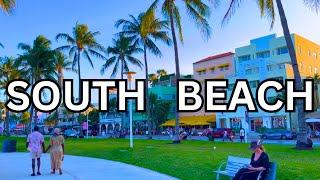 4K  MIAMI FLORIDA WALKING TOUR - South Beach & South of Fifth  USA