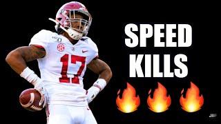 Fastest WR in the Draft   Alabama WR Jaylen Waddle Highlights ᴴᴰ