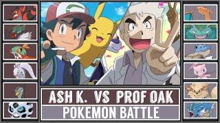 ASH vs PROF. OAK Pokémon Battle