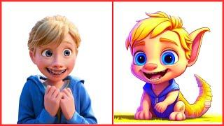 Inside Out 2 as Dragons  All Characters - Joy Sadness Anger Fear and Disgust