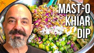 Persian Cucumber Yogurt Dip ماست و خیار Mast-o Khiar