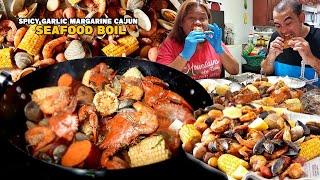 GRABENG SARAP NA SEAFOOD BOIL with Spicy Garlic Margarine Cajun Sauce