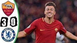 AS Roma vs Chelsea 3-0 Highlights & Goals - 31 October 2017