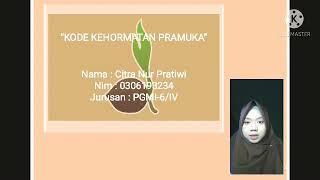 Kode Kehormatan Pramuka