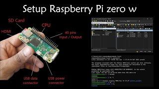 Setup Raspberry Pi zero W and run python scripts and servers