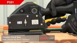 FROMM Battery-powered strapping tool for plastic straps P331