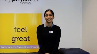 Introducing Rashmi Samar myPhysioSA Physiotherapist