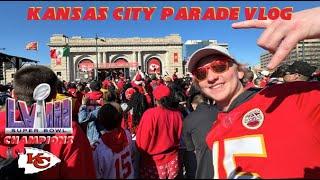Kansas City Chiefs SUPER BOWL PARADE 2024  Super Bowl LVIII Champions  Vlog #118