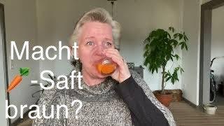 30 Gläser Karottensaft = gebräunte Haut ?