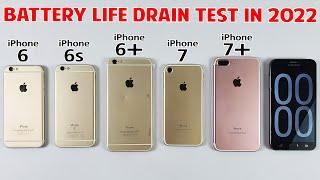 iPhone 6 vs iPhone 6s vs iPhone 6 Plus vs iPhone 7 vs 7 Plus Battery Life Drain Test in 2022 