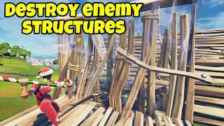 Easily Destroy Enemy Structures With a Pickaxe - Fortnite Season 5 Week 4 Challenges