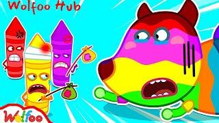 Please Come back Crayons - Wolfoo Kids Stories Of Crayons Surprise  Wolfoo Hub