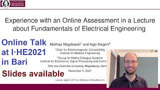 Experience with an Online Assessment in a Lecture about Fundamentals of Electrical Engineering