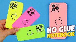 How to Make Iphone 15 Pro Notebook No Glue   Paper Craft Ideas