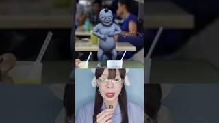 KALAU MAKAN GAK DOA NANTI DI GANGGU TUYUL⁉️  Esterviona #shorts #story #funny #tricks