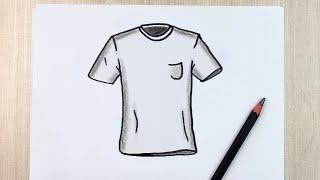 Easy Step-by-Step Tutorial How to Draw a T-Shirt  Beginners Drawing Guide