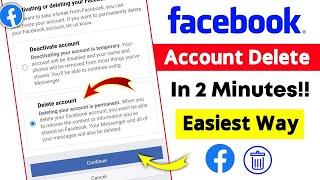 How To Delete Facebook Account 2023  Facebook Account Permanently Delete Kaise Kare  Fb Delete