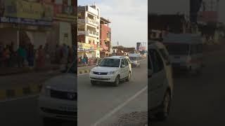 CM Yogi Adityanath Convoy entry in Gorakhnath Mandir  Gorakhpur 4 Lane Highway  #Shorts