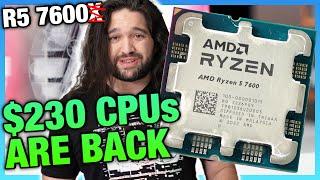 AMDs New $230 Ryzen 5 7600 CPU  Review & Benchmarks ft. PBO