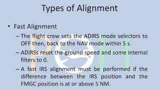 A320 - Navigation - ADIRS