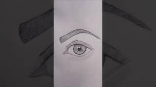 Realistic eye drawing  how to draw eye easydrawing#drawing#sketching#art#shorts #painting #draw