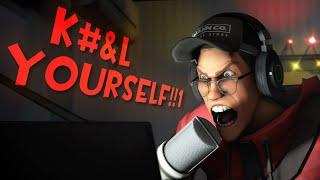 TF2 STREAMER HAS A MELTDOWN LIVE AND RAGE QUITS