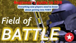 A beginners guide to Field of battle. Everything you will need to now.