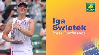 Iga Swiatek Press Conference March 17th  Indian Wells 2024