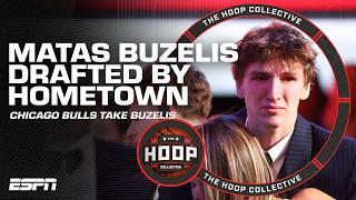 Matas Buzelis emotional after being selected by his hometown Chicago Bulls ️  The Hoop Collective