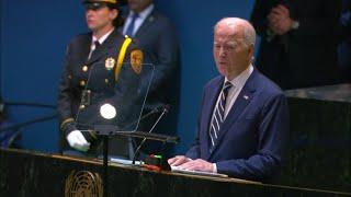 Pres. Bidens to UN General Assembly I came to the presidency at a time of crisis and uncertainty