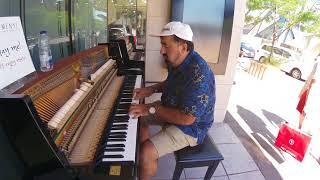 Arabic Tango - on a Street Piano Farid El-Atrash Ya Zahratan Fi Khayaliفريد الاطرش يا زهرة في خيالي