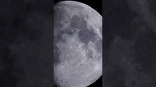 The international space station transit in front of the Moon ️ #astrophotography #iss #moon