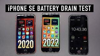 iPhone SE 2022 vs 2020 Battery Life DRAIN Test *Shocking Results*