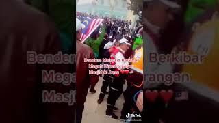 bendera Malaysia berkibar di masjid Al Aqsha