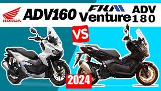 Honda ADV 160 vs FKM Venture ADV 180  Side By Side Comparison  Specs & Price  2024